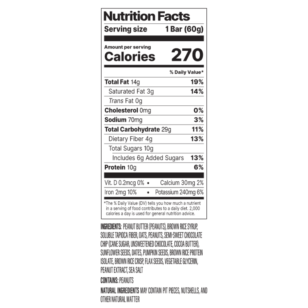 Peanut Butter Chocolate Chip 12-Pack