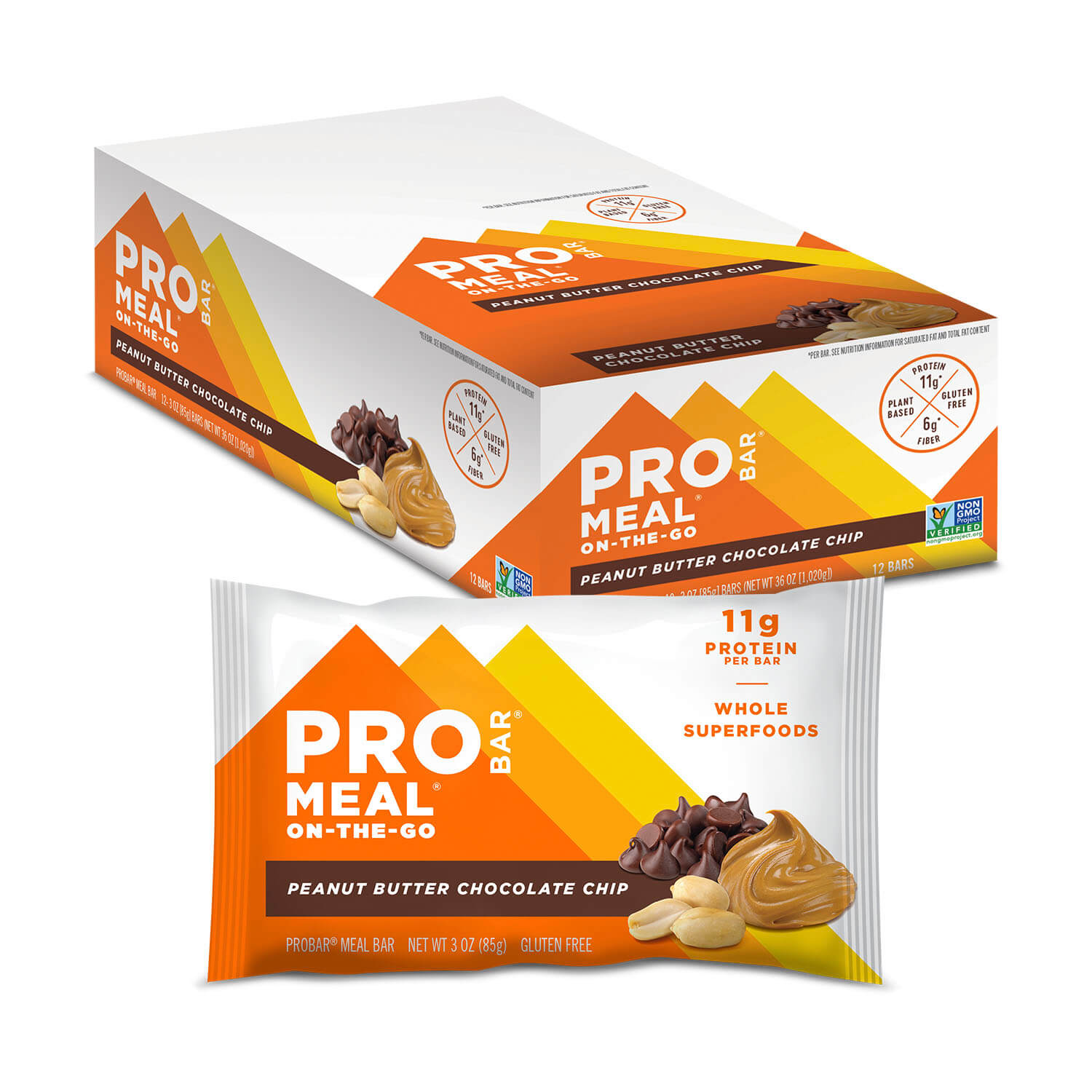 Peanut Butter Chocolate Chip Meal Replacement Bar 12-Pack – PROBAR