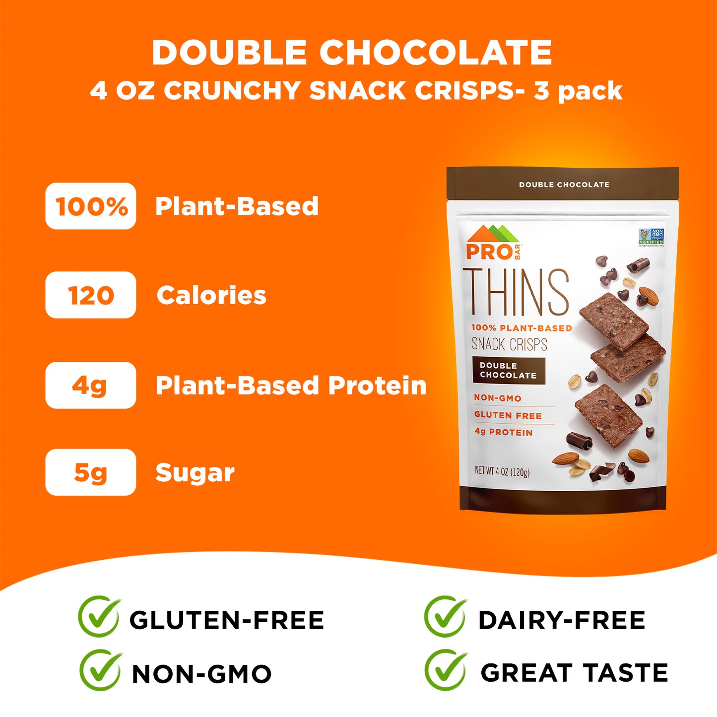 Double Chocolate 4 oz. Pouch 3 Pack