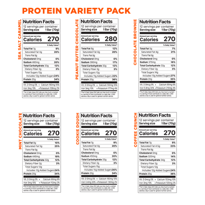 Variety Protein 2.47 oz Bar 12-Pack