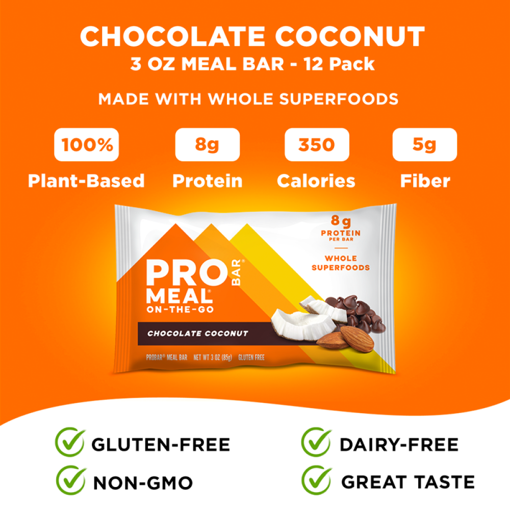 Chocolate Coconut 3 oz. Bar 12-Pack