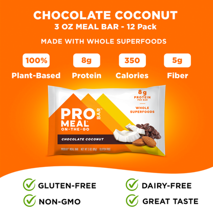 Chocolate Coconut 3 oz. Bar 12-Pack
