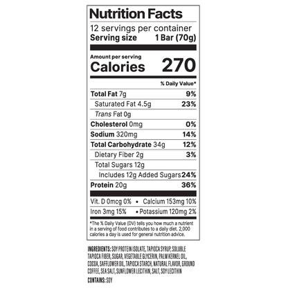 Coffee Crunch 2.47 oz Bar 12-Pack