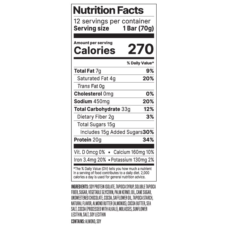 Cookie Dough 2.47 oz Bar 12-Pack