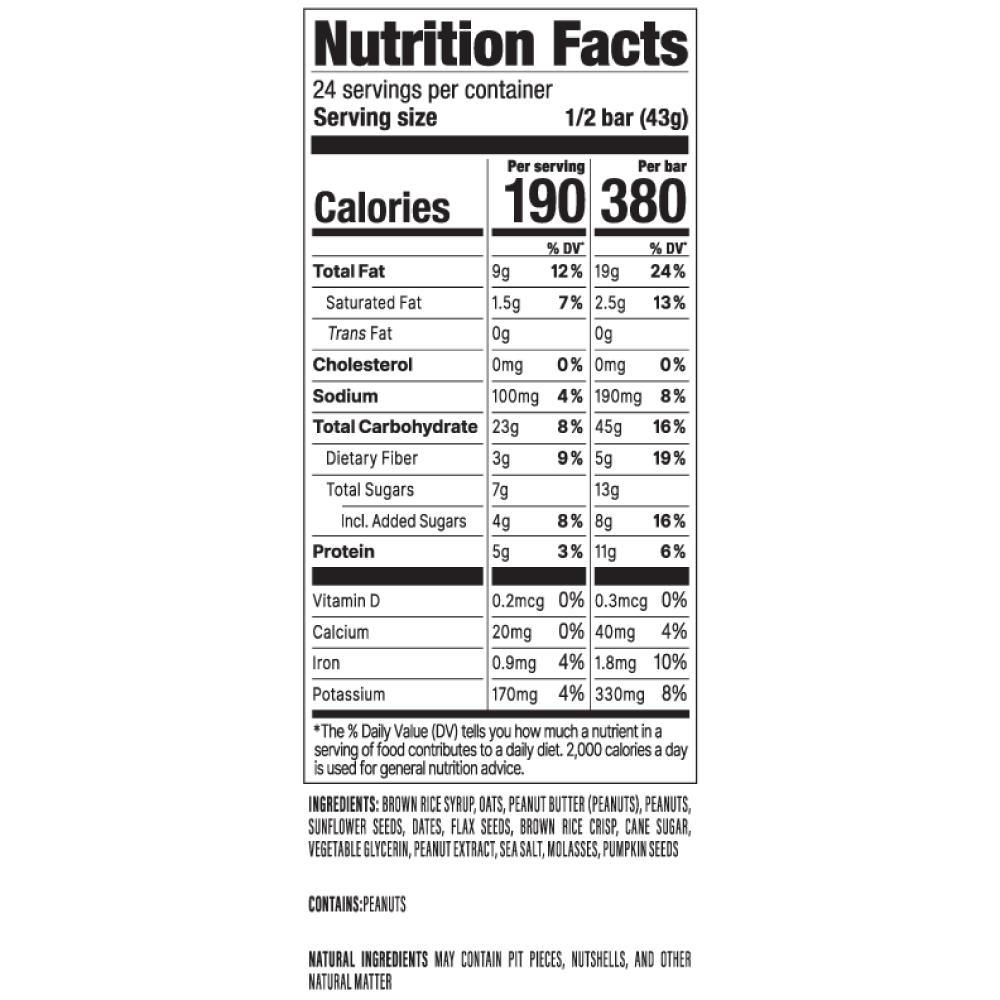 Peanut Butter 3 oz. Bar 12-Pack