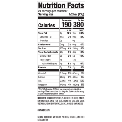 Peanut Butter 3 oz. Bar 12-Pack