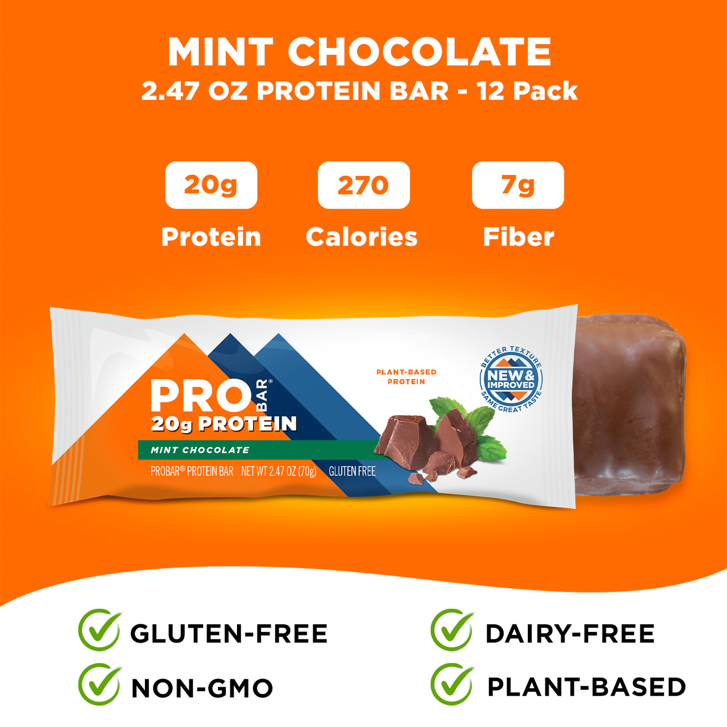 Mint Chocolate 2.47 oz Bar 12-Pack