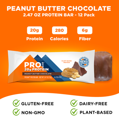 Peanut Butter Chocolate 2.47 oz Bar 12-Pack