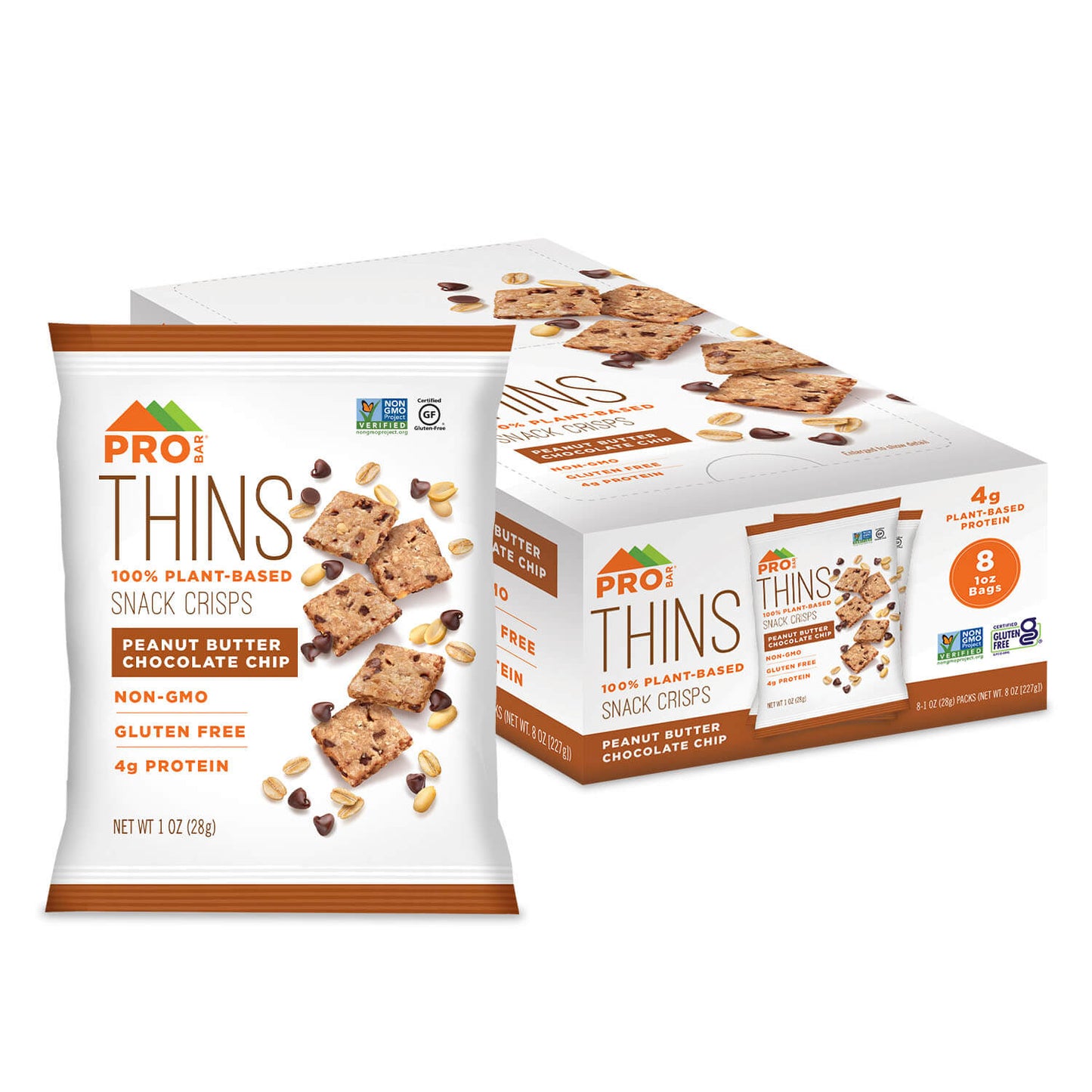 Peanut Butter Chocolate Chip THINS 1 oz. 8 Pack