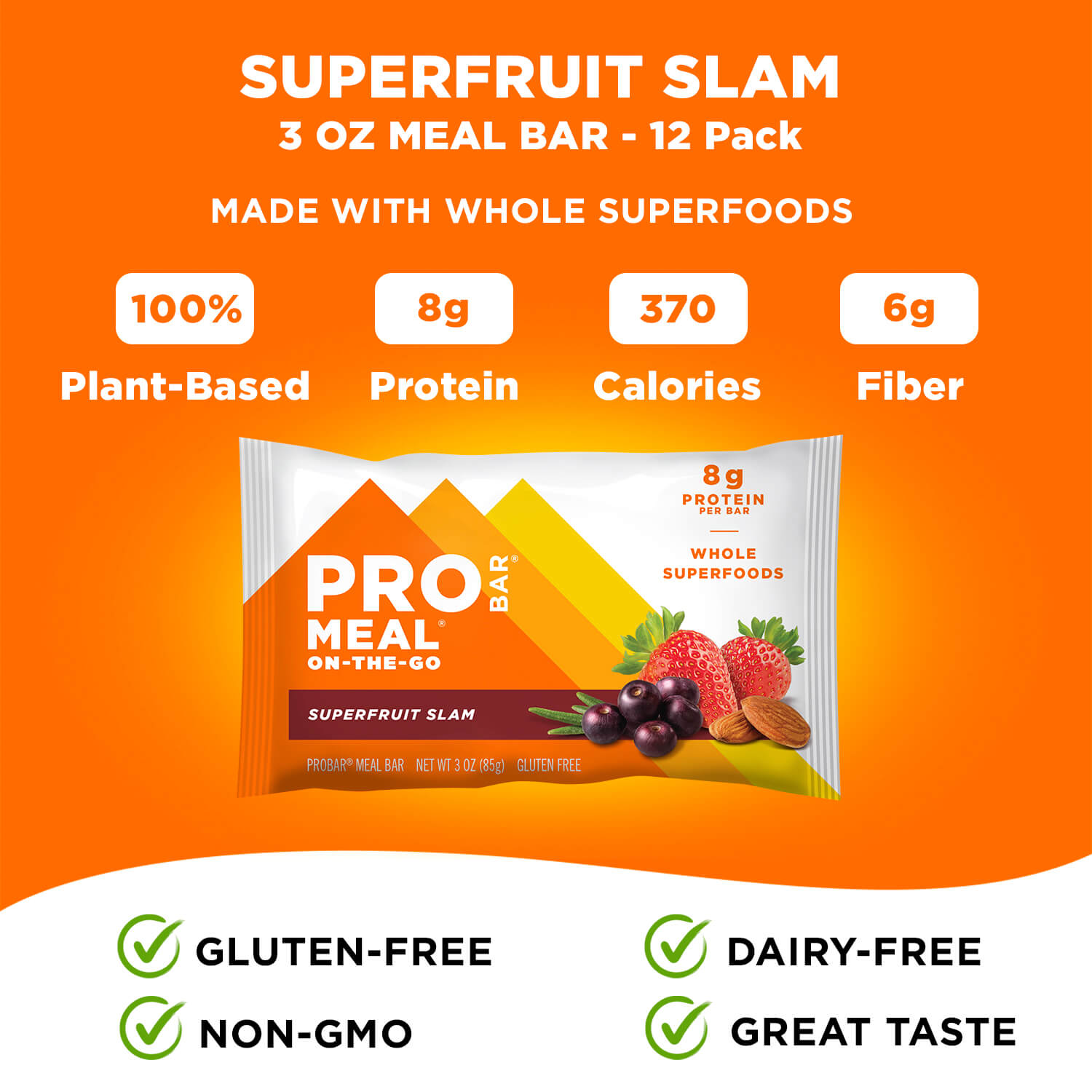 Superfruit Slam Meal Replacement Bar 12-Pack – PROBAR