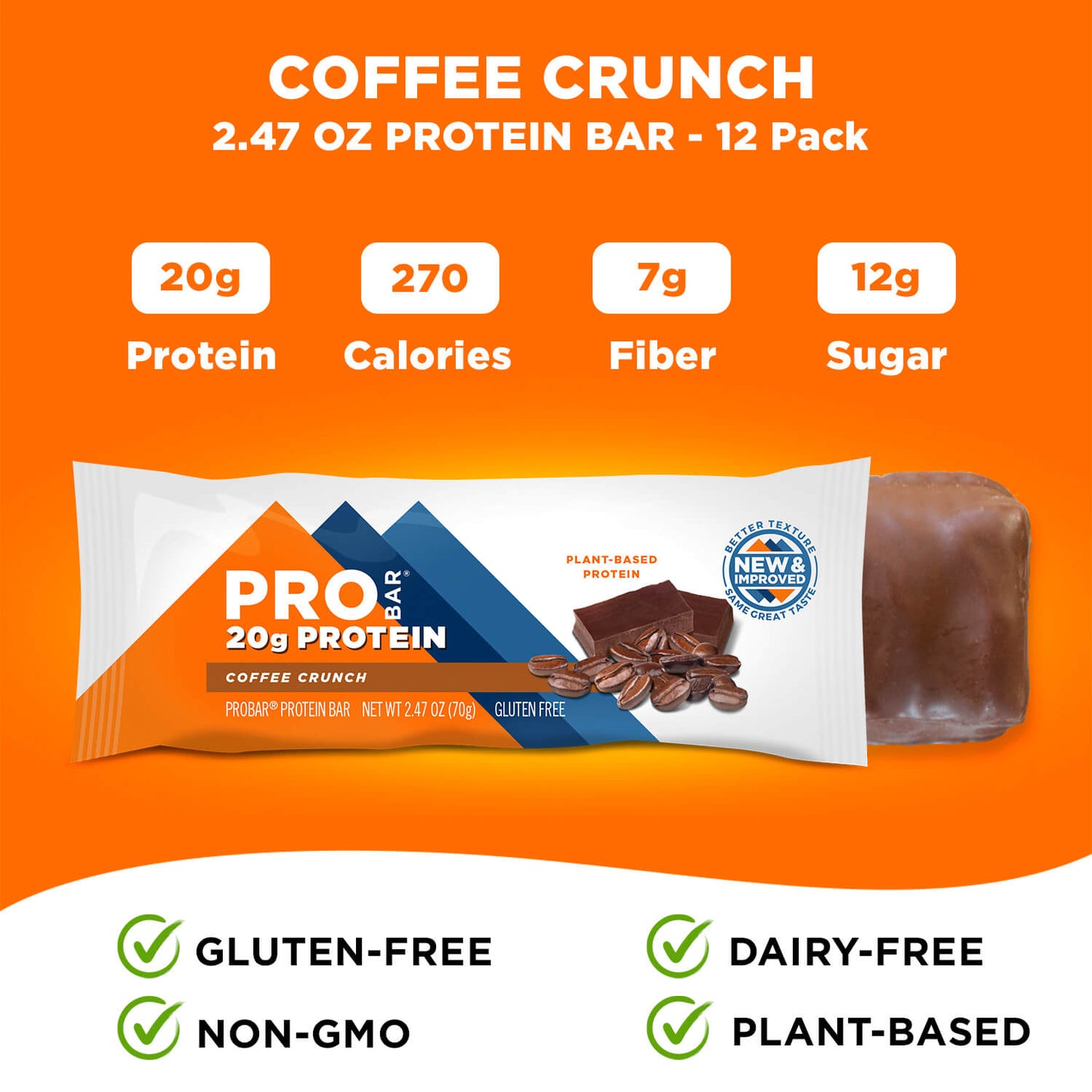 Coffee Crunch 2.47 oz Bar 12-Pack
